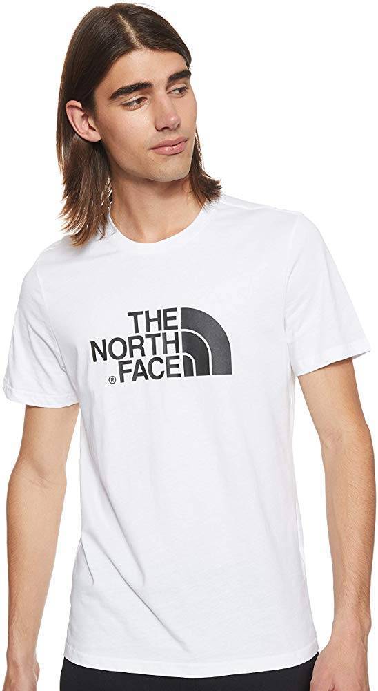 Moda T-shirt branca North Face