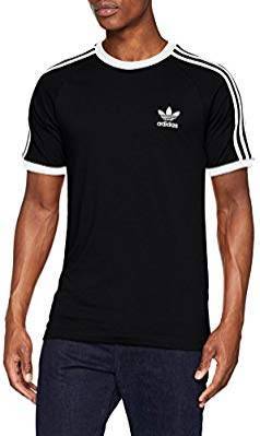 Moda T-shirt preta Adidas