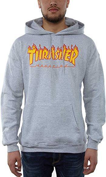 Moda Sweat cinzenta Trasher