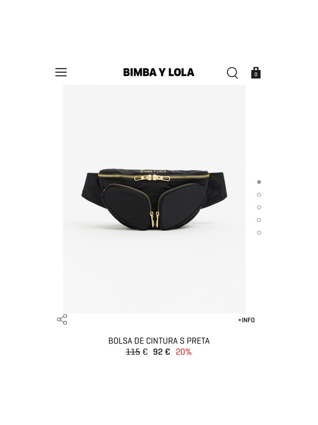 Producto Mala de cintura preta