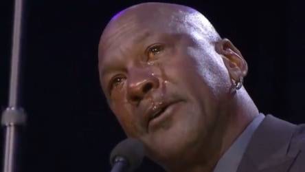 Michael Jordan crying 😱😢