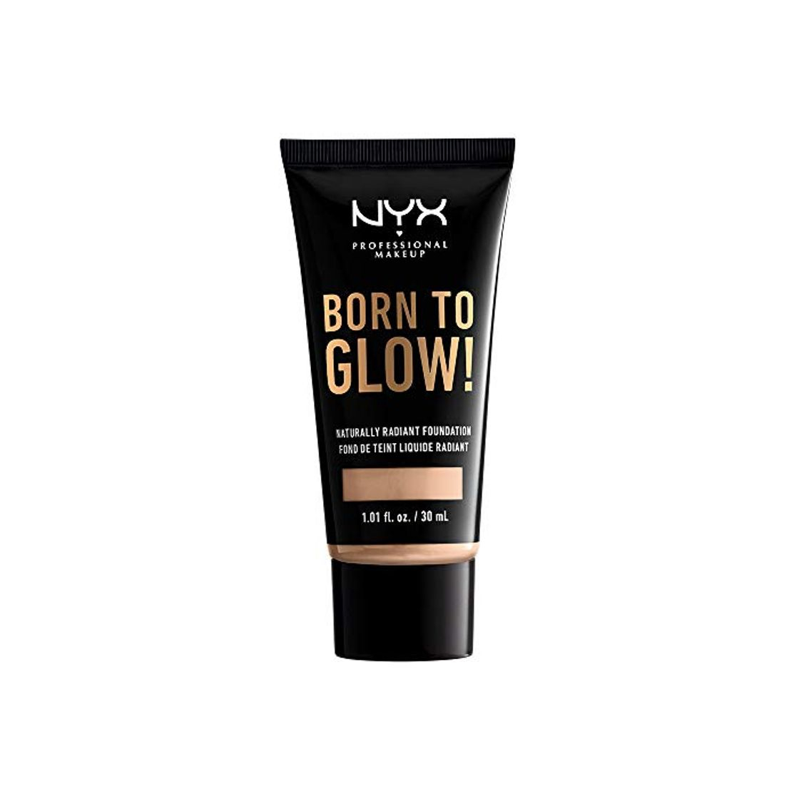 NYX Professional Makeup Base de Maquillaje Born to Glow Radiant Foundation, Acabado