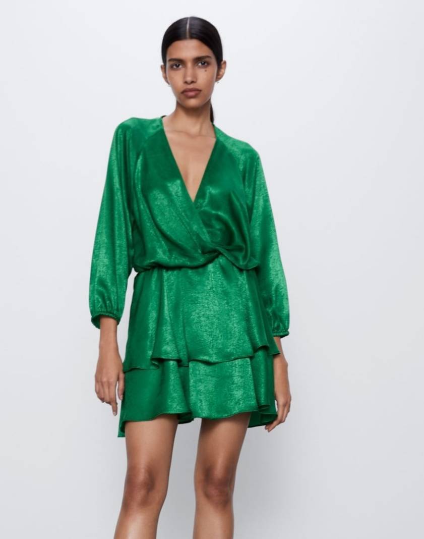 Producto Vestido cetim verde