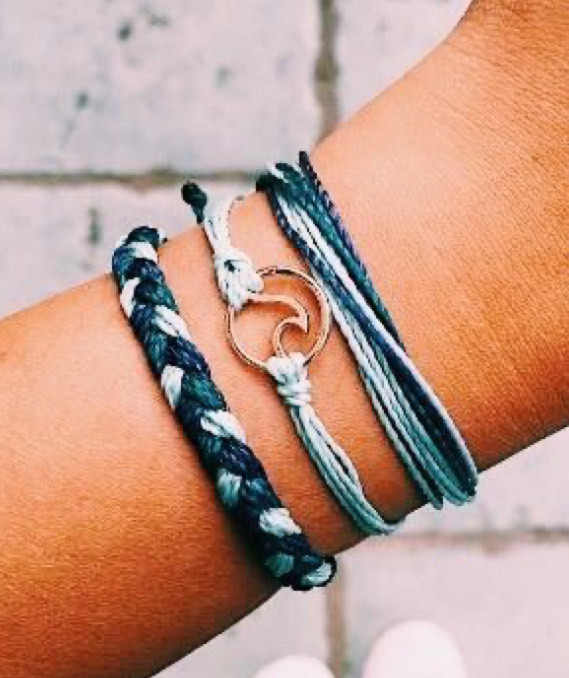 Moda Set pulseiras azuis💙