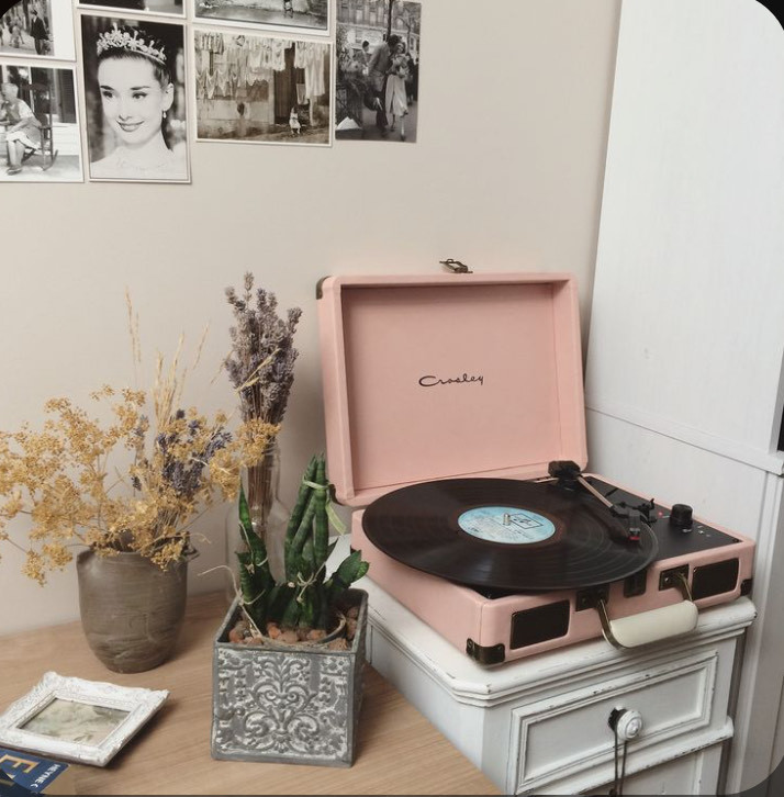 Fashion Vinyl Record player📀💗