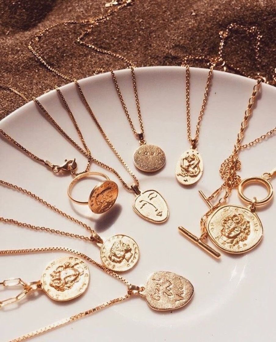 Moda Aesthetic golden jewelry 💍💛