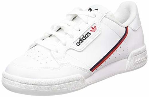 Adidas Continental 80 J, Zapatillas de Deporte Unisex-Child, Blanco