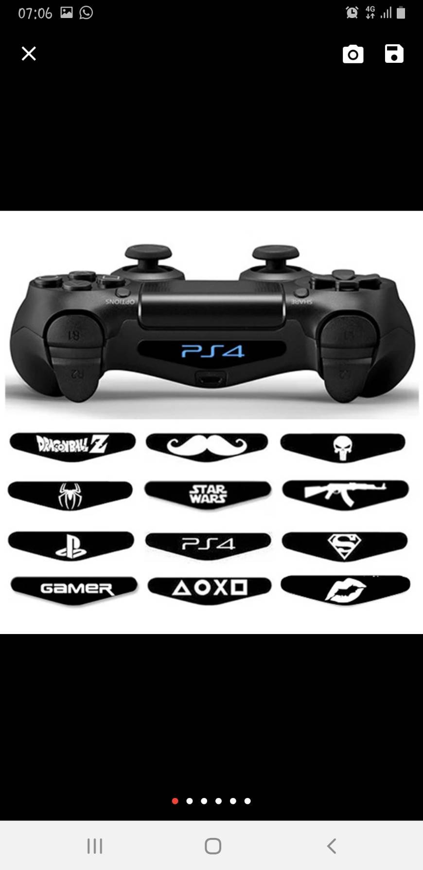 Moda Adesivos Comando PS4