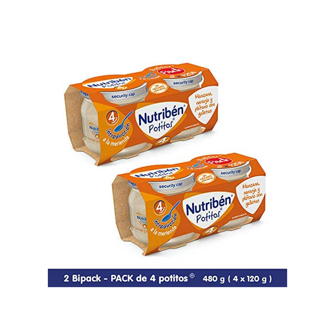 Producto Nutribén Potitos Introducción A La Manzana, Naranja Y Plátano Con Galleta Desde