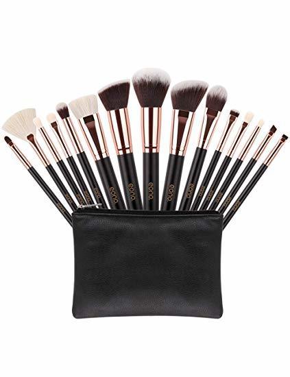 Social Kit de Brochas Maquillaje 15 Piezas Docolor Cerdas de Fibra Sintética Suave