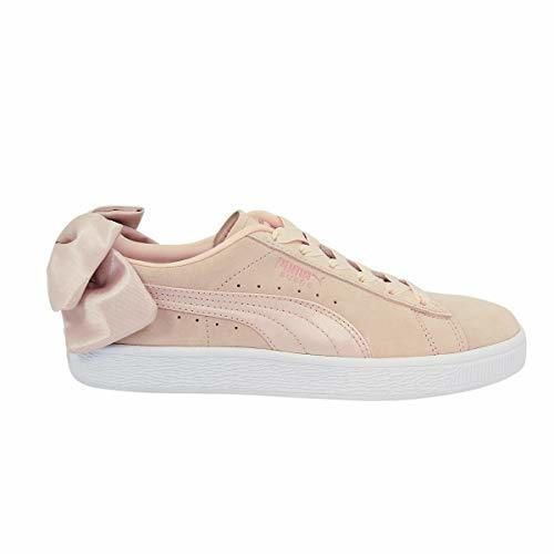 Zapatos de Mujer PUMA Suede Bow Valentine Zapatillas de Gamuza Rosa melocotón