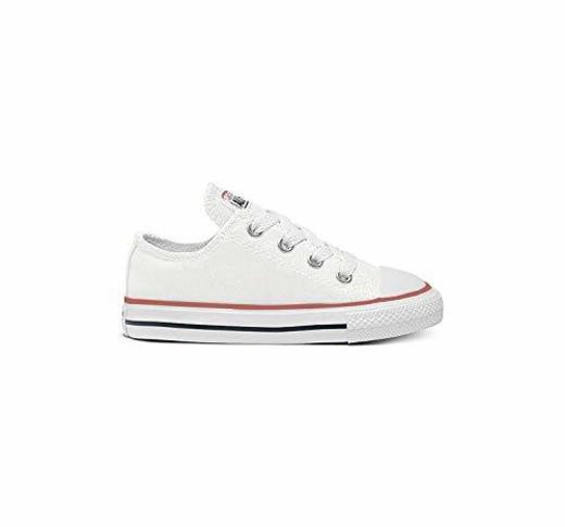 Converse Chuck Taylor All Star, Zapatillas de Lona Infantil, Blanco, 33 EU