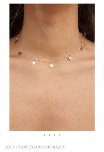 gold stars necklace ☆