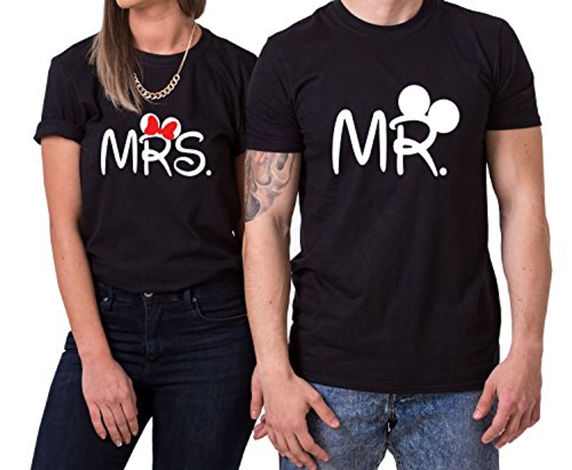 Products Mister Misses Partnerlook Camiseta de los Pares Dulce para Parejas como Regalos,