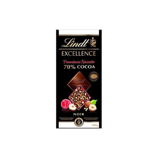 Lindt Excellence 70% Cacao Frambuesa y Avellanas