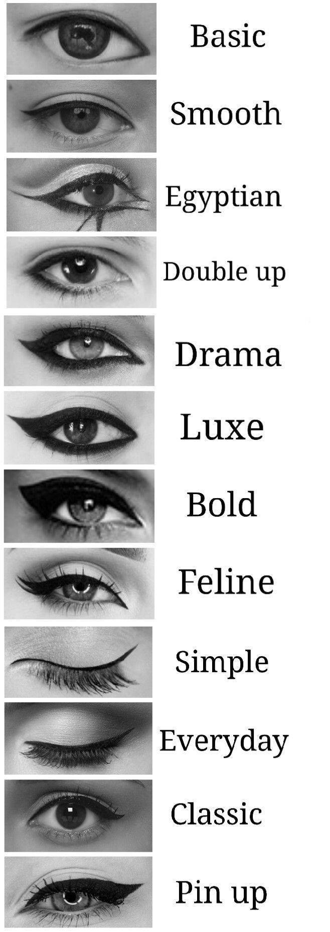 Fashion 9 tipos de eyeliner