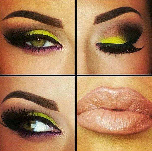 Moda Neon makeup