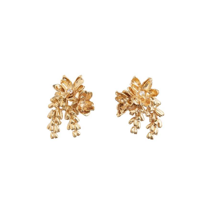 Moda Gold plated brass and zircons