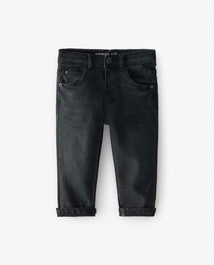 Producto JEANS REGULAR BÁSICOS NA COR PRETA