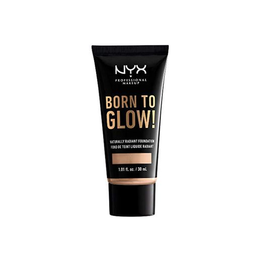 NYX Professional Makeup Base de Maquillaje Born to Glow Radiant Foundation, Acabado