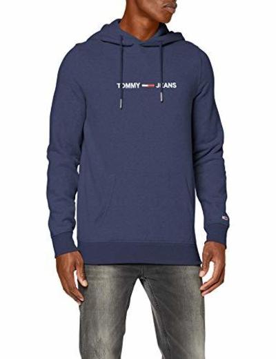 Tommy Jeans TJM Straight Logo Hoodie Sudadera Deportiva,