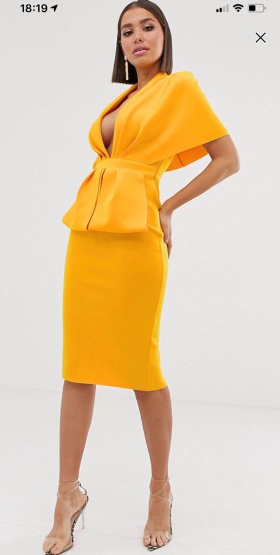 Moda Vestido laranja 