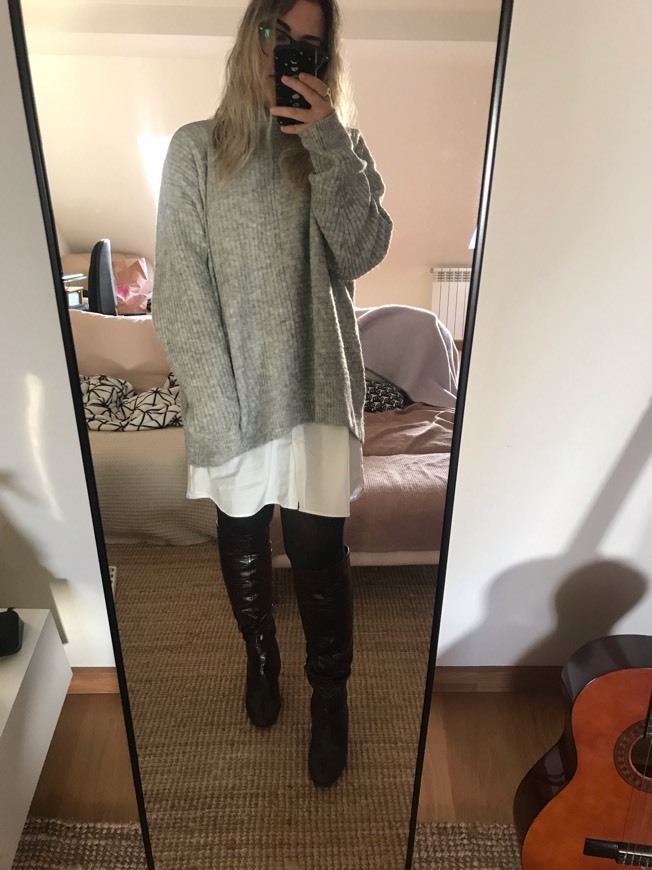 Product Oversized grey jumper 