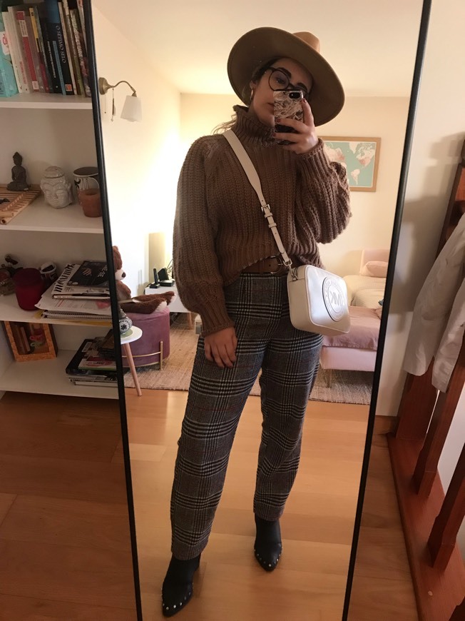 Product Oversized brown chunky knit 