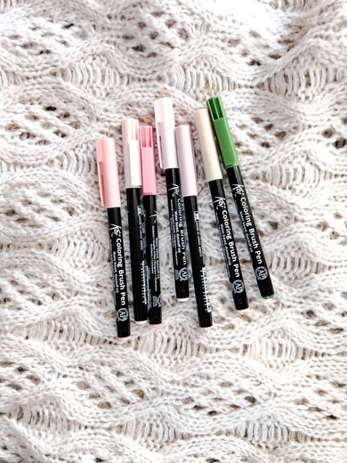 Sakura Koi Coloring Brush Pen Skin Tones 6 Pack