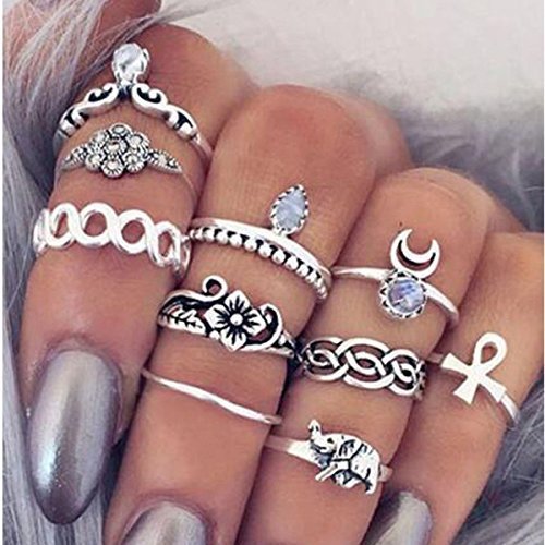 Social Set de 10 anillos