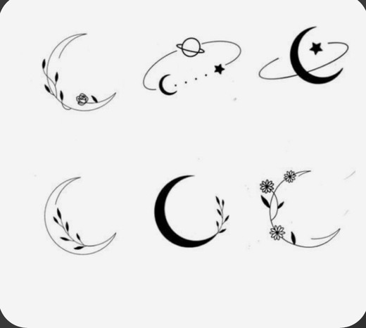 Desenhos lua para tatuagem 