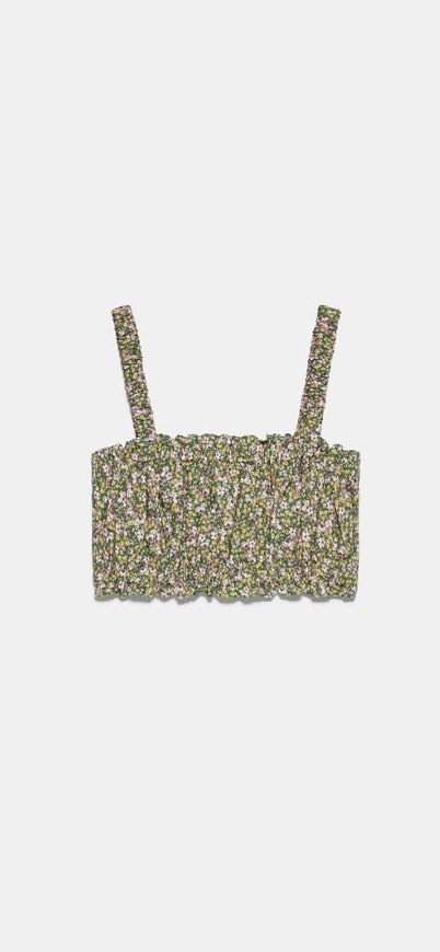 Producto Top cropped estampado 