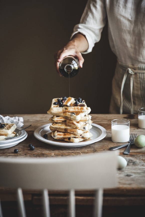 Moda Overnight Blueberry Buttermilk Waffles | The Kitchen McCabe 