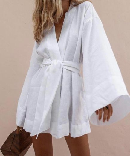 A-THENA Solid Shift Holiday Linen Dress