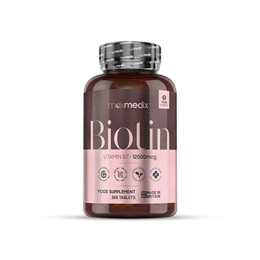 Biotina Natural 12000 mcg Dosis Alta