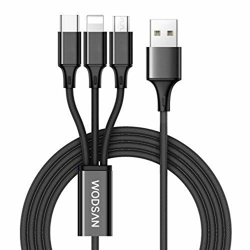 Electronics 3 en 1 Multi Cable de Carga, WODSAN 1.2M Cable Multiple Cargador