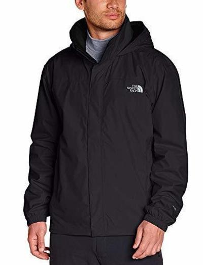 The North Face Resolve Chaqueta Impermeable, Hombre, Negro