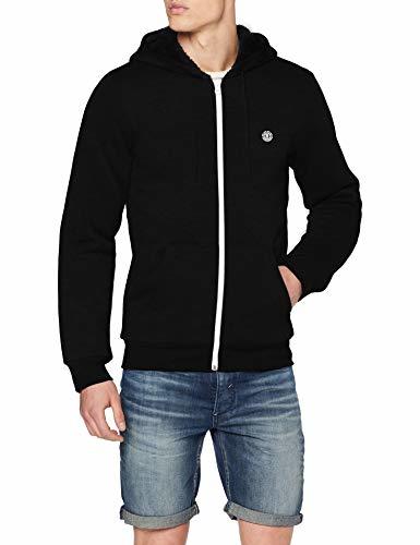 Fitness Element Bolton Zh Sudadera con Capucha y Cremallera, Hombre, Negro