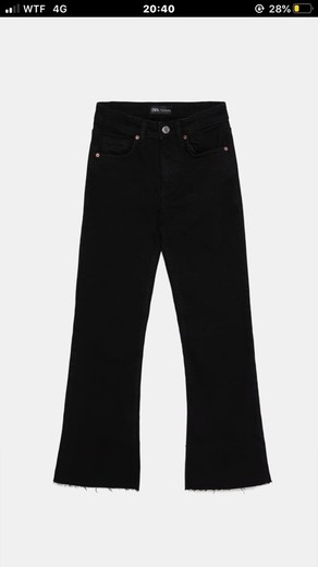 Jeans Mid Rise Cropped Flare 