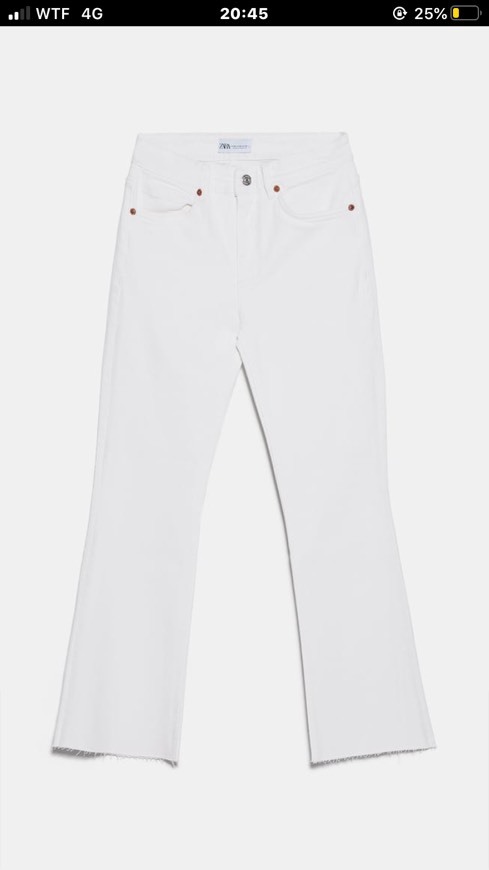 Fashion Jeans Mid Rise Cropped Flare 