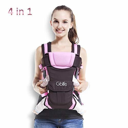 4 en 1 Multifunción Mochila Portabebé Ergonómica Portador de Bebé Transpirable Adjustable