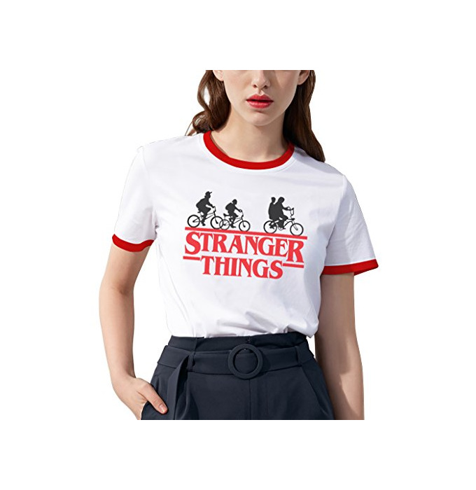 Fashion Shirt Ringer Tee Stranger Things Camiseta Mejores Amigas Best Friend Impresión T-Shirt