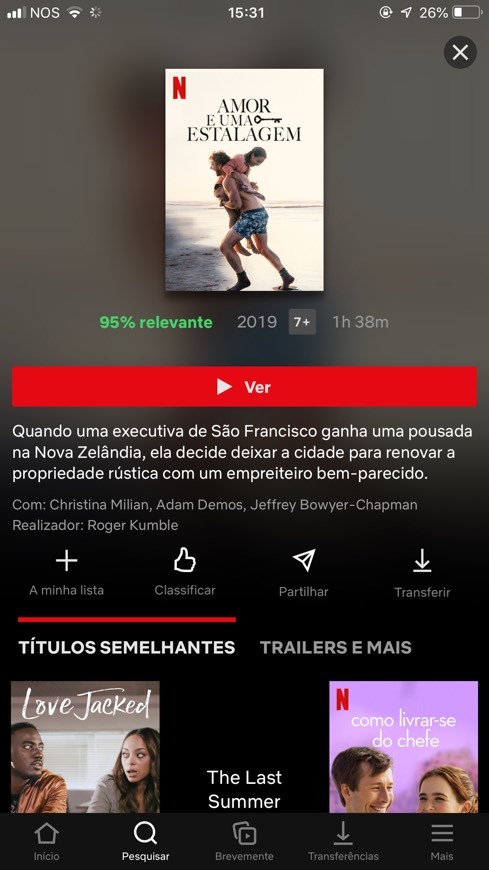 Película Amor e uma estalagem 😍