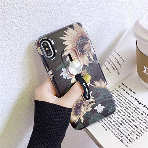 Product KKAAVV Car Adsorption Floral Sunflower Leaves Case para iPhone 11 Pro MAX