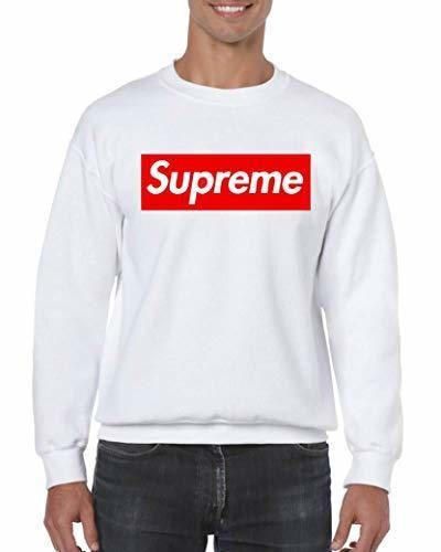 Camiseta Moderna Sudadera Manga Larga Supreme Negro M