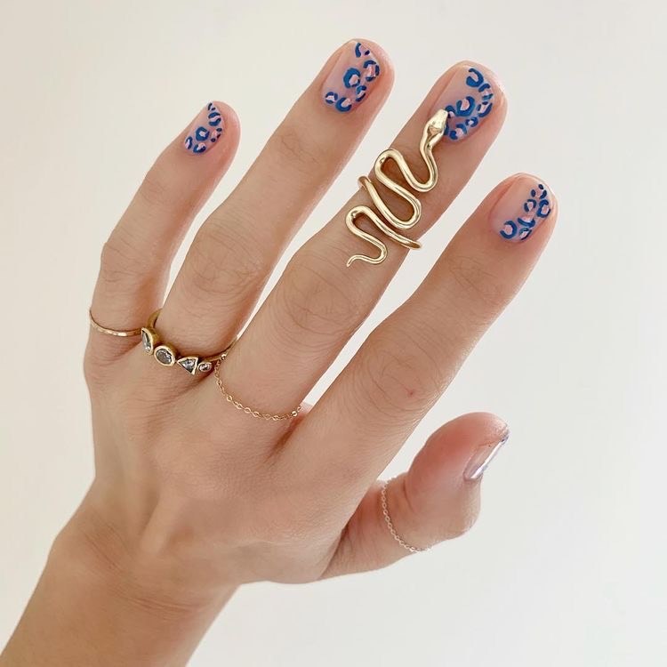 Fashion Unhas com animal print