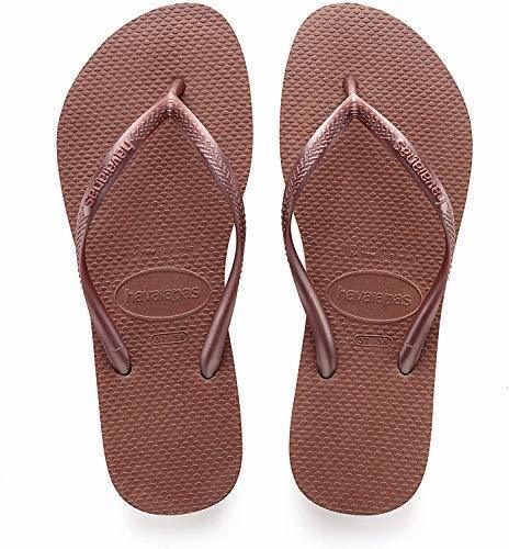 Social Havaianas Slim Chanclas Mujer, Dorado