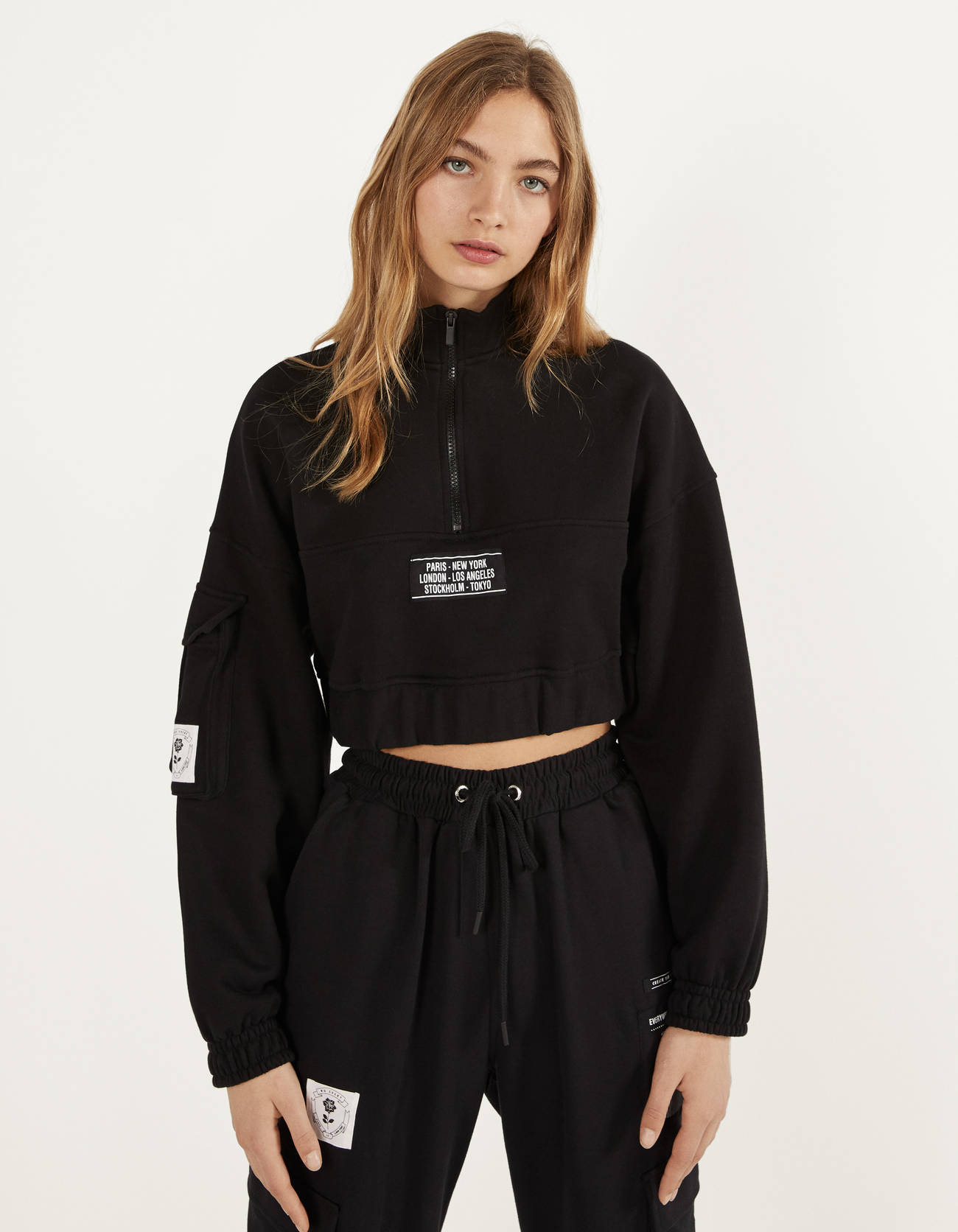 Product bershka-sweatshirt cropped 