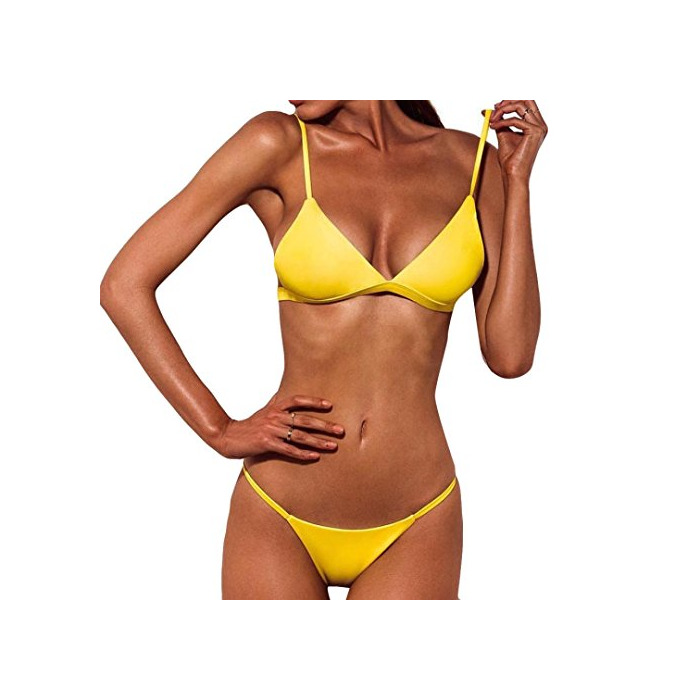 Product SHOBDW 2018 Nuevas Mujeres Push-up Bra Bikini Playa Set Traje de baño