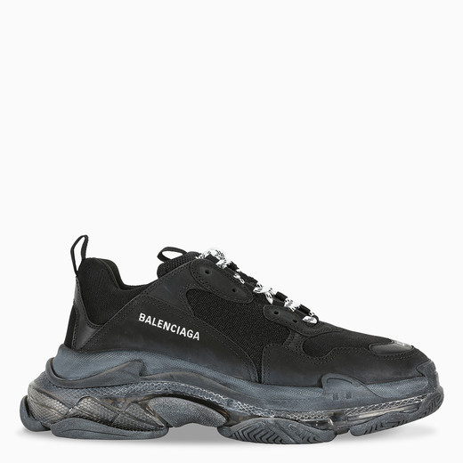 Balenciaga Triple S Clear Sole Black 